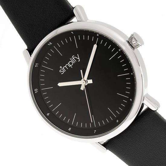 Simplify The 6200 Leather-Strap Watch