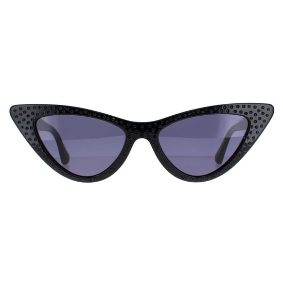 Guess Cat Eye Womens Shiny Black Smoke  GU7810