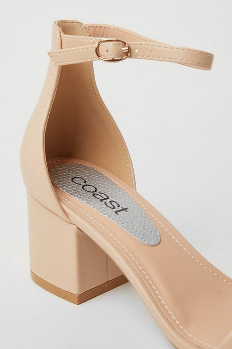 Thelma Ankle Strap Medium Block Heeled Sandals - Image 4
