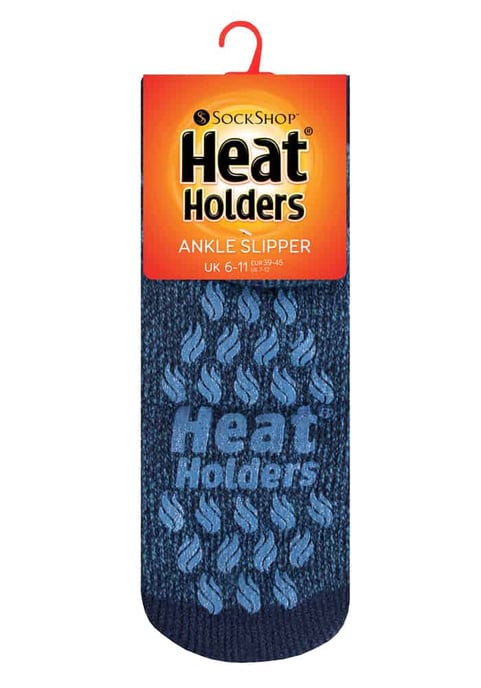 Mens 2.3 TOG Non Slip Low Cut Ankle Thermal Slipper Socks with Grips - Image 2