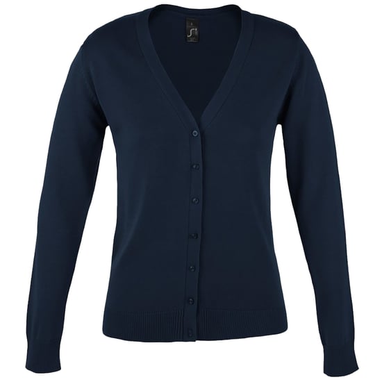 SOLS Vrouwen/dames Golden V Neck Cardigan (Marine) - Image 1
