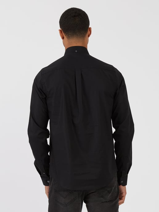 Luke 1977 Telford Tailored Fit Smart Shirt Black