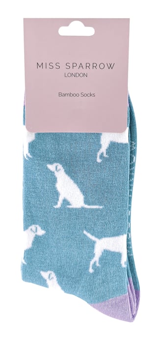 MISS SPARROW - Ladies Novelty Doggy Soft Bamboo Breathable Socks - Image 2