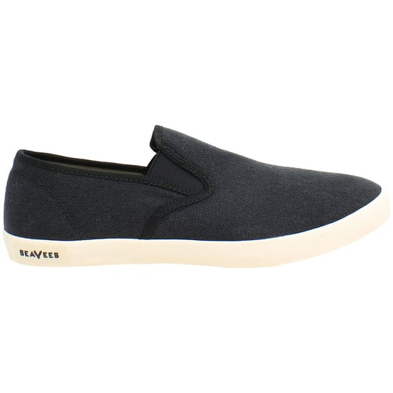 Seavees Baja Standard Mens Black Plimsolls - Image 1