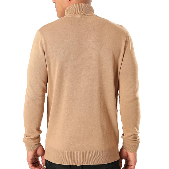 Brave Soul Men's Turtle Roll Neck Knitted Jumper Long Sleeve