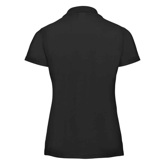 Russell Dames/Dames Klassiek Effen Poloshirt van Polycotton (Zwart) - Image 2