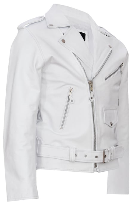 Brando biker skirt leather motorcycle jacket