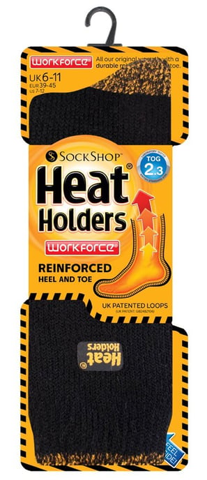 Heat Holders - Arbetsstrumpor för herrar 2,3 tog med förstärkt häl och tå - Image 2