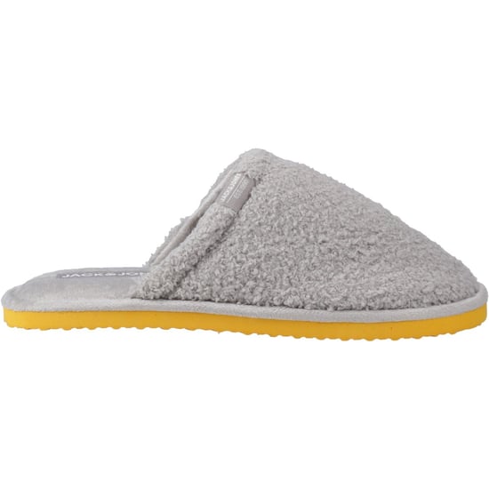 Jack & Jones Harry Fluff Polyester Frost Grey Tofflor för herrar - Image 5