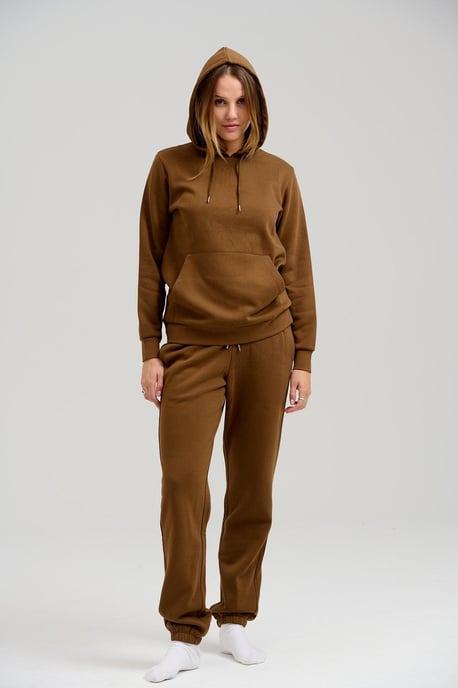 Basic Hoodie Sweat - Brown