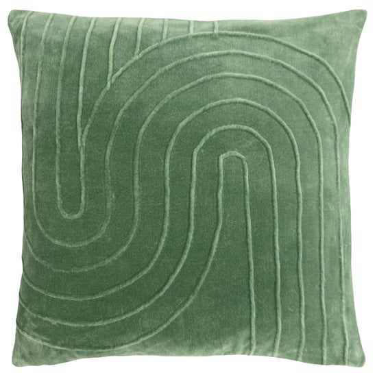 Mangata Square Pleated Cotton Velvet Cushion Cover - Image 1