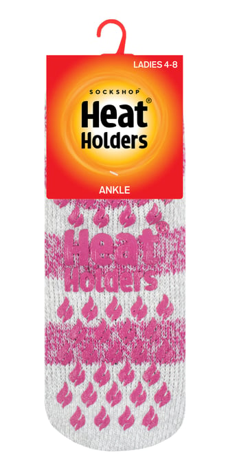 Värmehållare - Halksockor för damer med halkskydd, termiska fotledssockor med grepp - Image 2