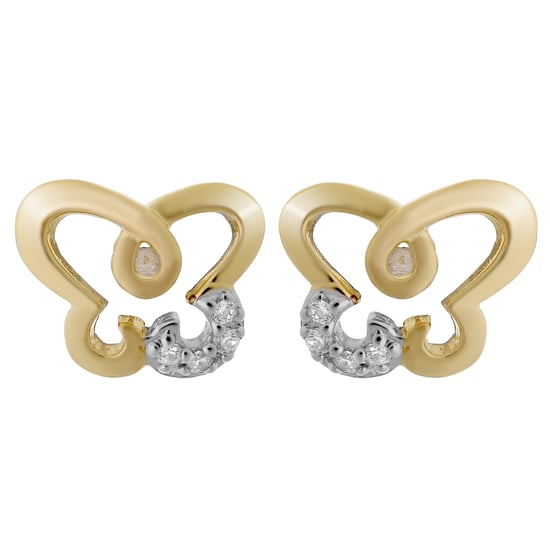 Orphelia 'Joya' Women's 925 Sterling Silver Set: Chain-Pendant + Earrings - Silver/Gold SET-7088/1