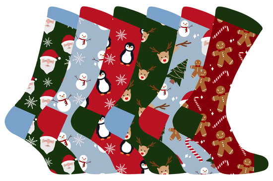 Kids Novelty Festive Christmas Socks - Image 1