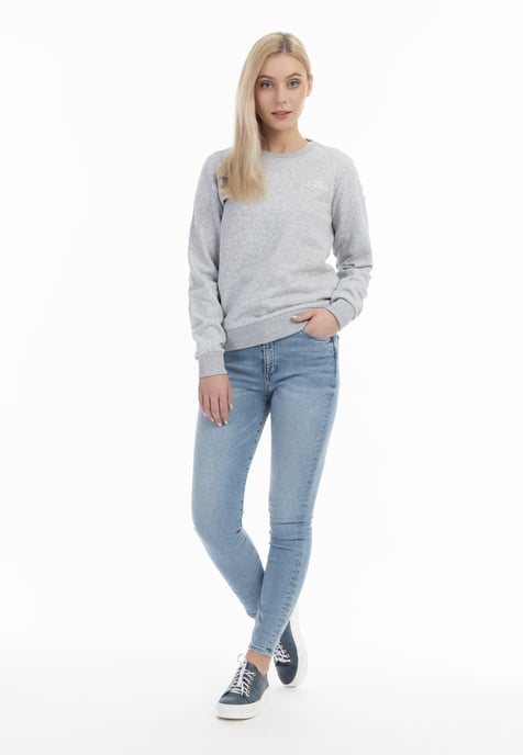 Dreimaster Sweatshirt women light grey melange - Image 2