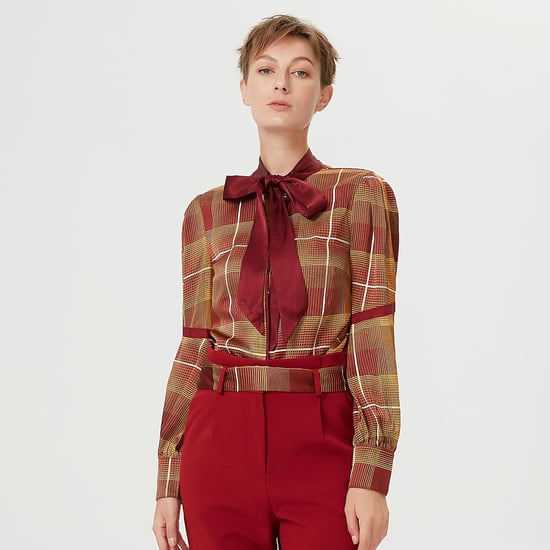 Ascot tie tartan shirt - Image 1