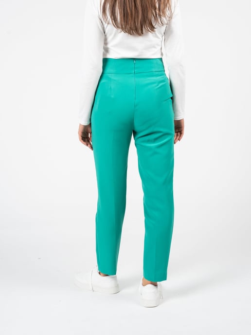Liu Jo Trousers Woman's Green - Image 5