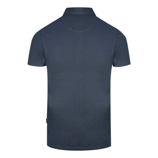 Aquascutum Signature Logo Navy Blue Polo Shirt