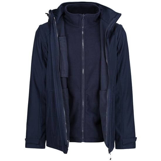 Regatta Mens Erasmus 4 In 1 Soft Shell Jacket (Navy)