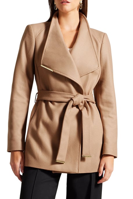 Rosess Belted Coat Camel - Image 2