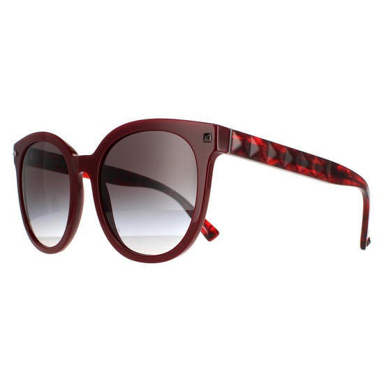 Valentino Round Womens Bordeaux Grey Gradient VA4083