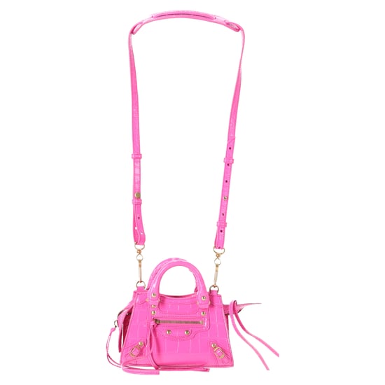 Balenciaga Nano Neo Classic City Crocodile-Embossed Top Handle Bag in Pink Leather - Image 1