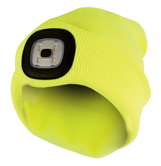 Vuxna / Herrar Vinterstickad Beanie Mössa med LED-glödande ljusfackla - Image 1