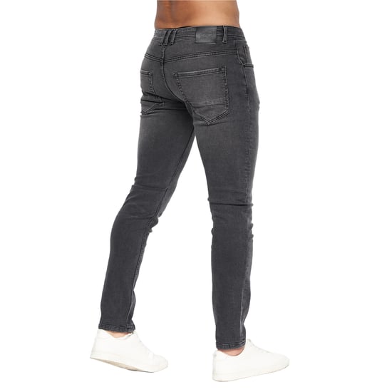 Crosshatch Mens Malcolm Slim Jeans (Dark Charcoal) - Image 2