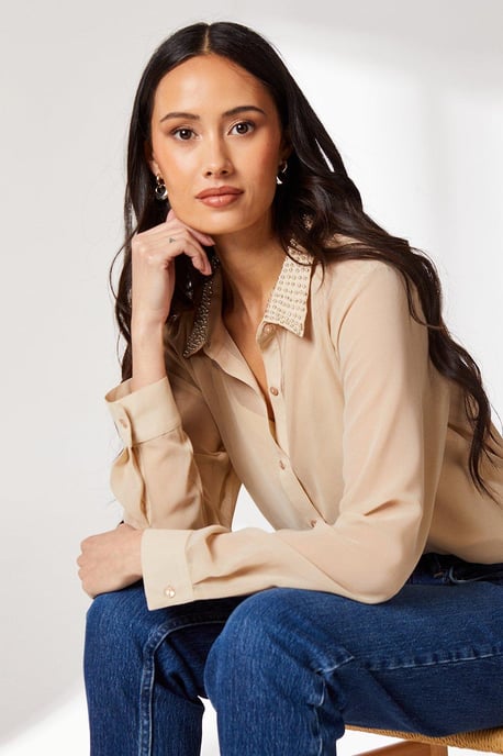 Embellished Collar Shirt - Image 4