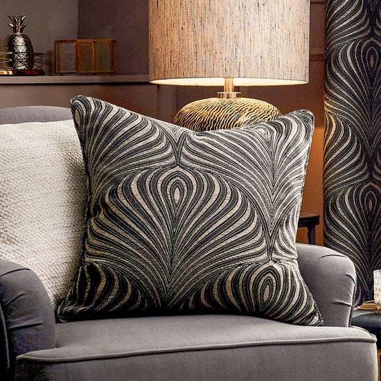 Paoletti Gatsby Jacquard Piped Cushion Cover