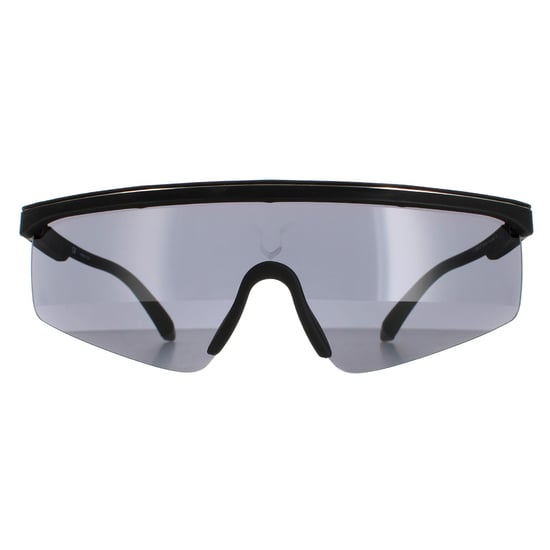 Police Semi Rimless Mens Black Rubber  Smoke SPLA28 Lewis Hamilton