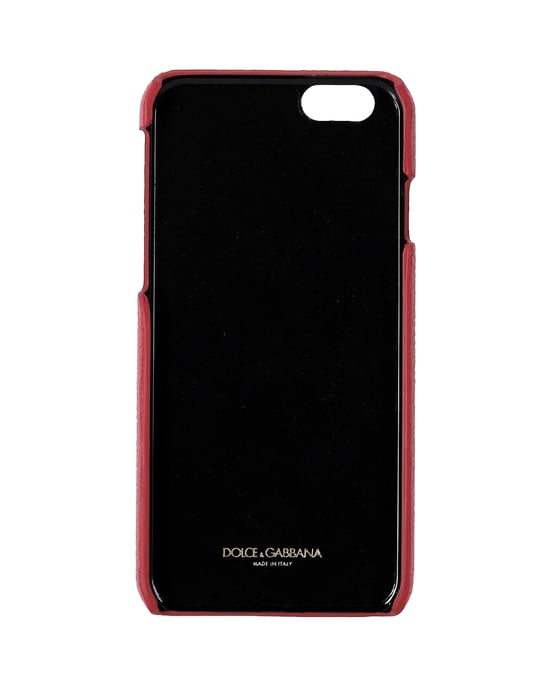 Dolce & Gabbana Iphone 6 Phone Case in Pink Leather - Image 3