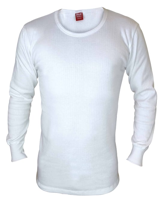 Heat Holders - Mens Cotton Thermal Underwear Long Sleeve Top Vest - Image 1
