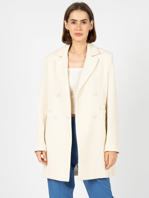 Silvian Heach Coat Woman's Off-White - Image 3