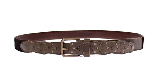 Dolce & Gabbana Men's Brown Leather Logo Cintura Gürtel Belt