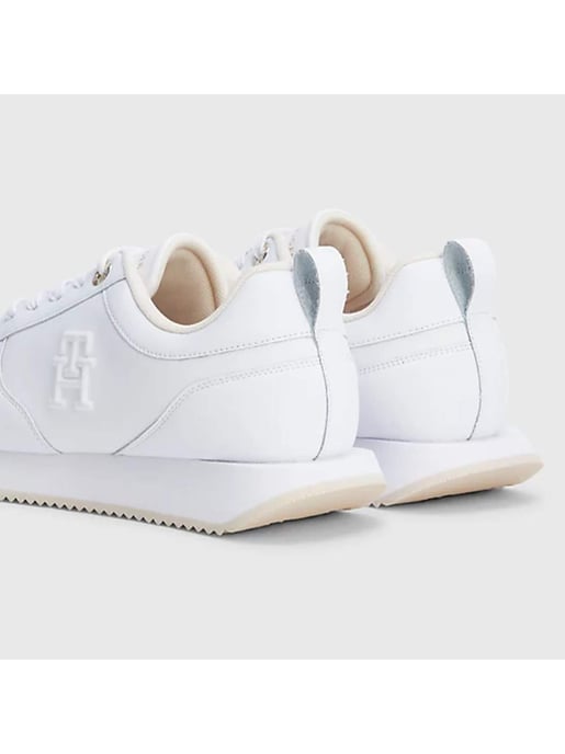 Tommy Hilfiger Sneakers Casual Läder Runner Vita - Image 4