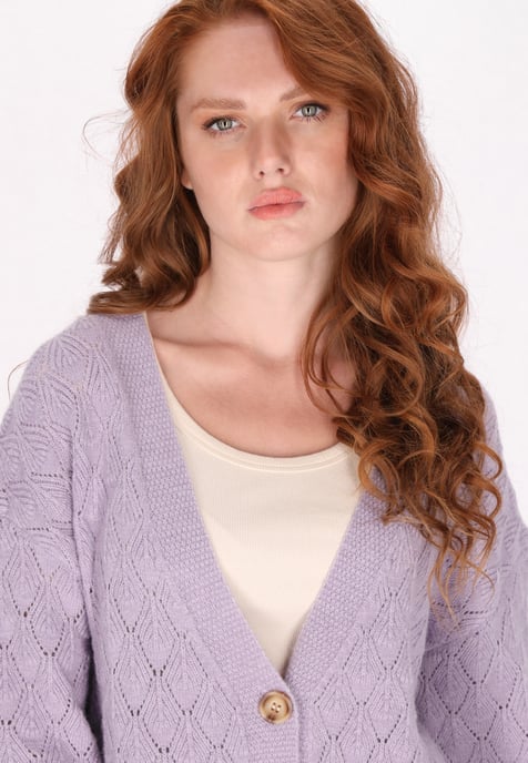 Dreimaster Vest Dames lavendel melange - Image 5