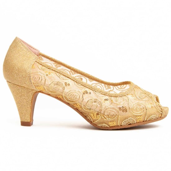 Montevita Heel Shoe Unnecebapas In Gold - Image 2