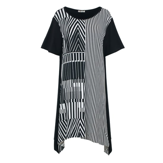 Graphic Elegance Plus Size Jersey Dress