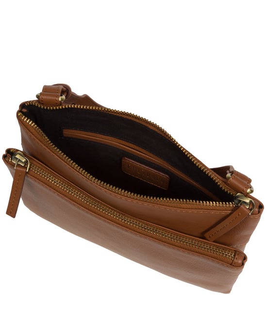 'Demi' Tan Leather Cross Body Bag