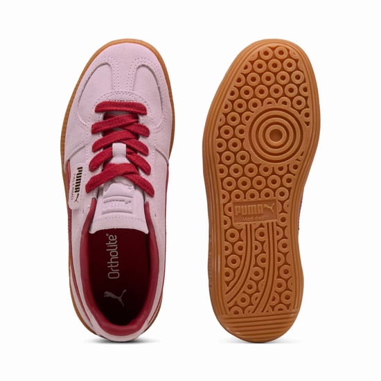 Puma Palermo Leather Rose/Dark Crimson-trainers - Image 4