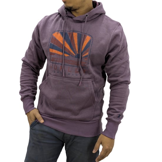 Hurley Mens Fleece Hoodie Casual Pullover Hooded