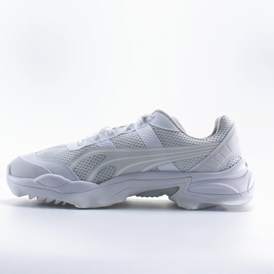 Puma Nitefox Crossin' White Textile Mens Lace Up Trainers 371499 02