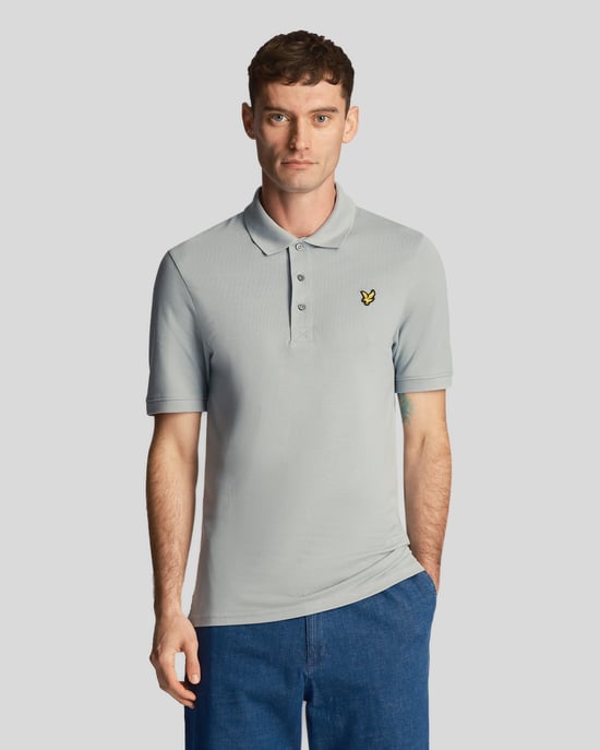 Men's Lyle & Scott Plain Polo Shirt in Blue - Image 1