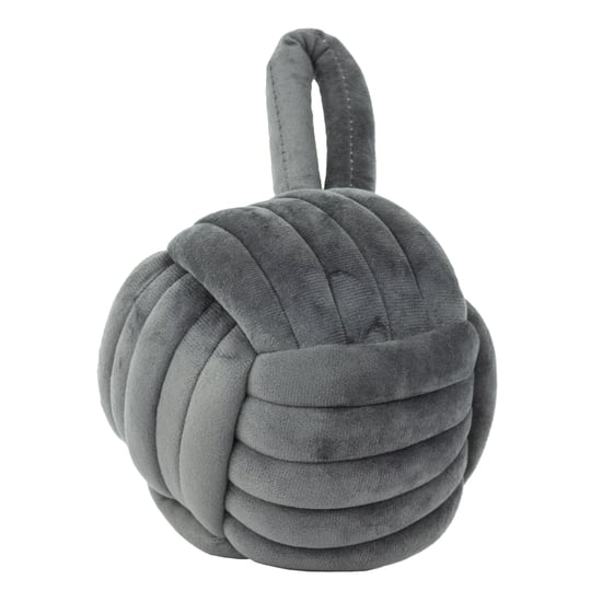furn. Knot Entwined Velvet Novelty Door Stop - Image 1