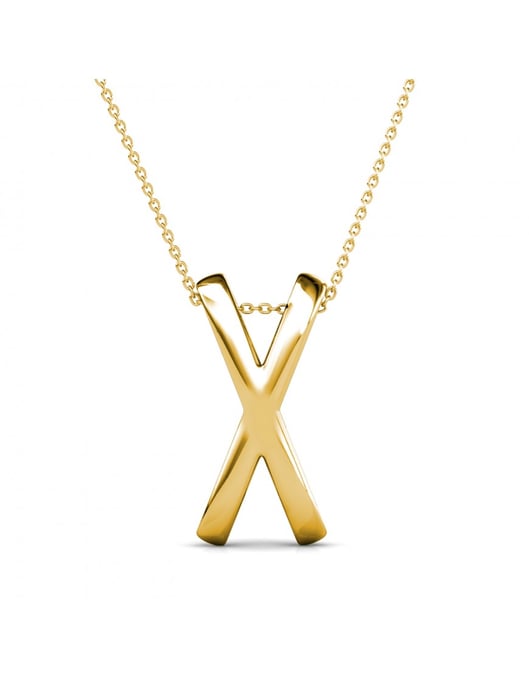 X Duo-hänge - guld och kristall - Image 4