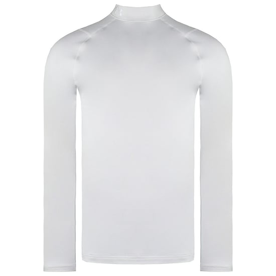 Under Armour ColdGear White Mens Infrared Fitted Golf Mock Baselayer 1366269 100 - Image 1