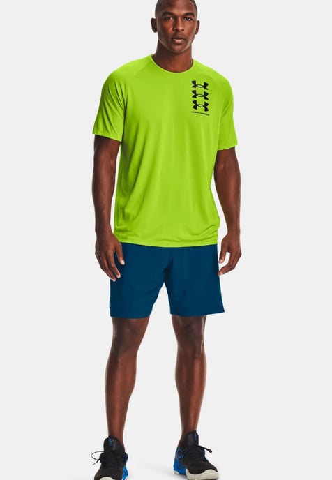 Under Armour Mens UA Tech™ Triple Logo T Shirt - Image 4