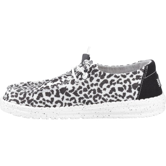 HEYDUDE Wendy Leopard Cotton Blend zwart/grijze damesschoenen - Image 4