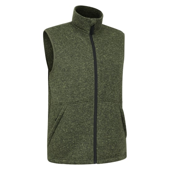 Mountain Warehouse Mens Idris Fleece Gilet (Khaki Green)